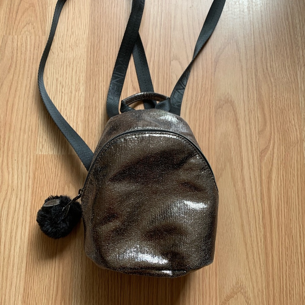Kendall and Kylie metallic mini backpack